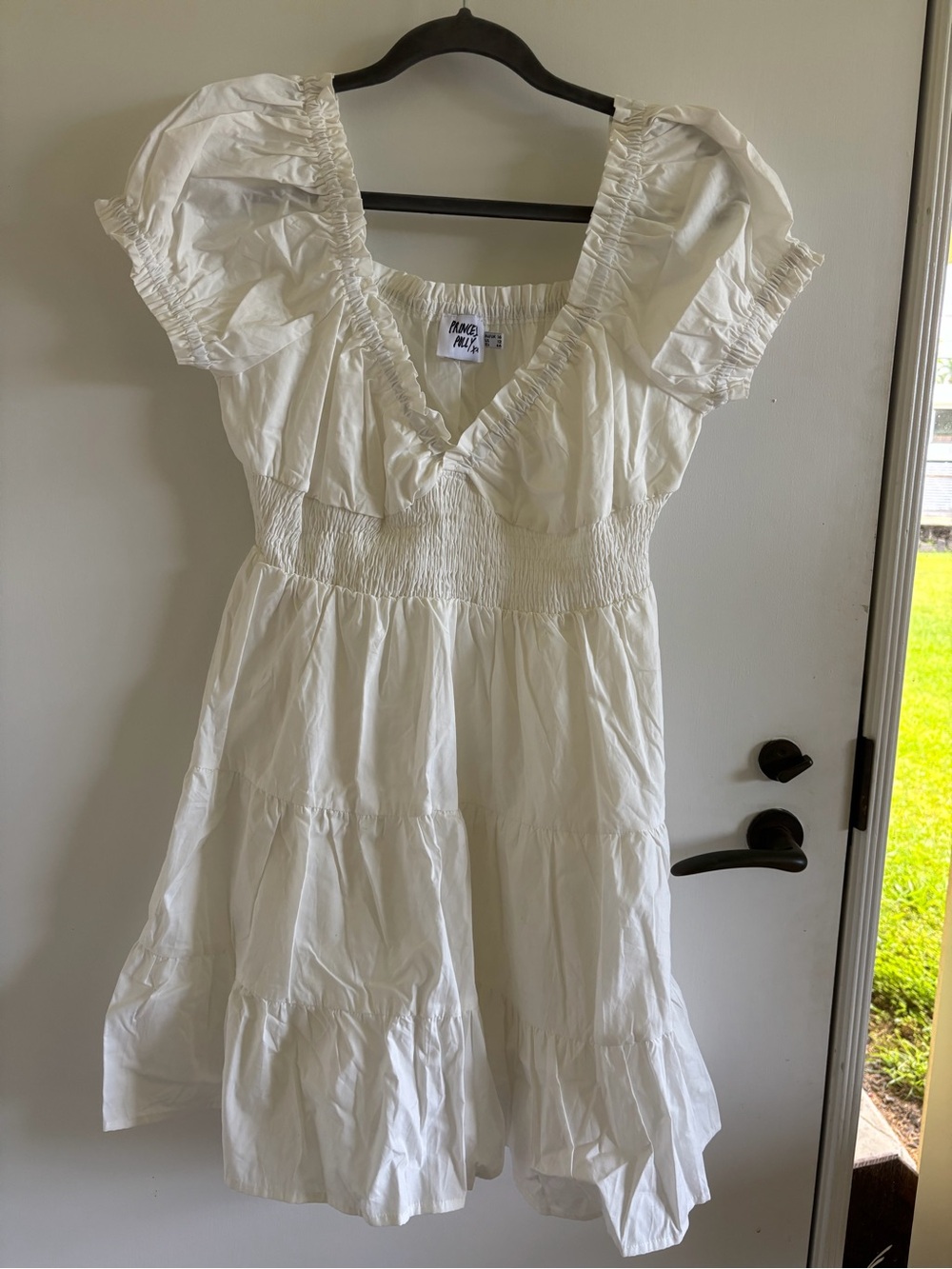 Princess Polly tiered mini dress smock